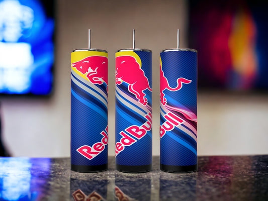 Energetic Swirl: Red Bull Dynamic Design Insulated Tumblers